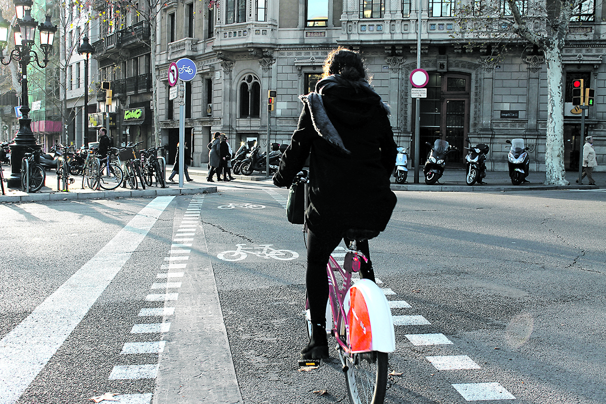 Llums i ombres de la bici a Barcelona