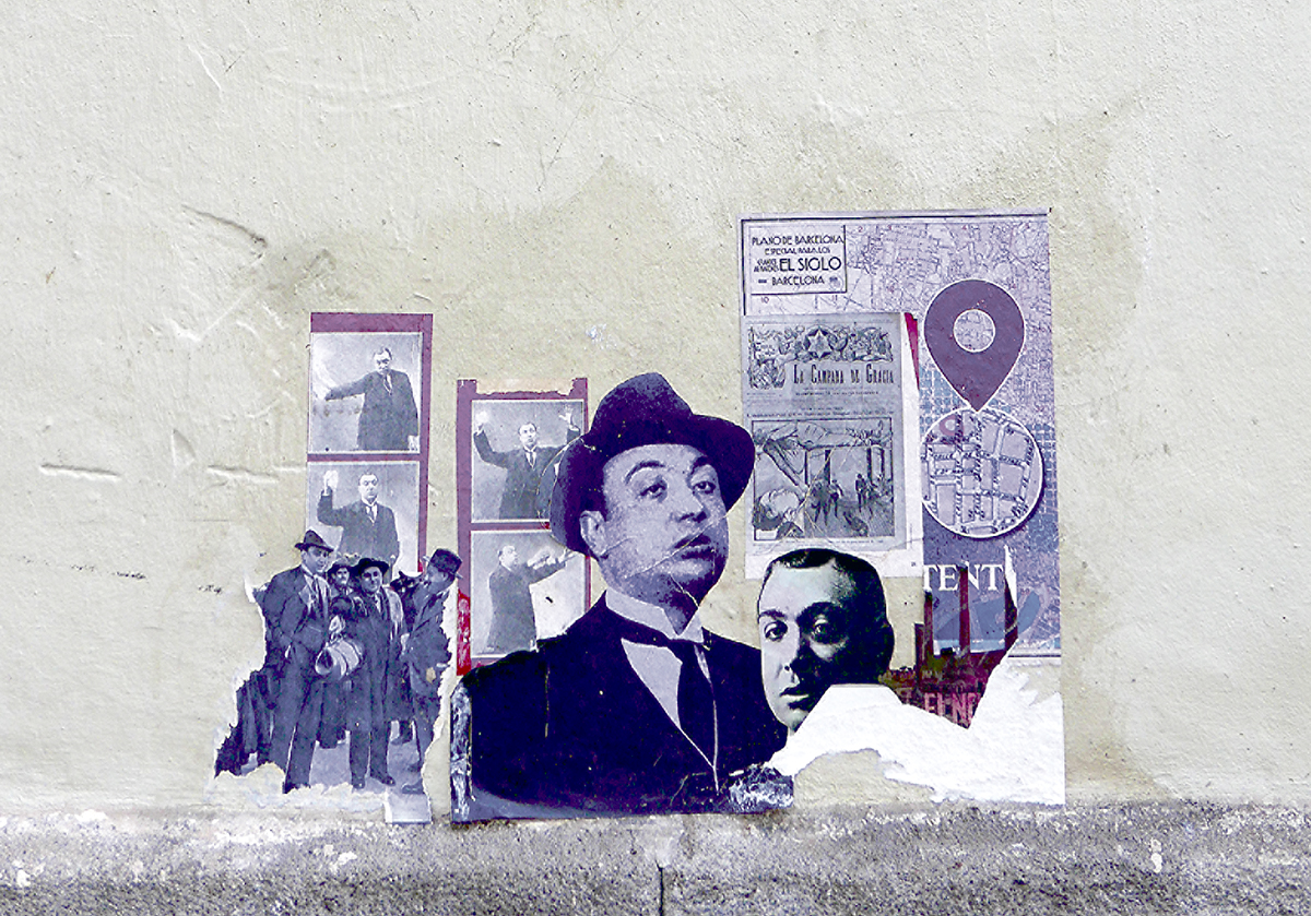 Intervenció d’art urbà on Salvador Seguí va ser assassinat el 1923